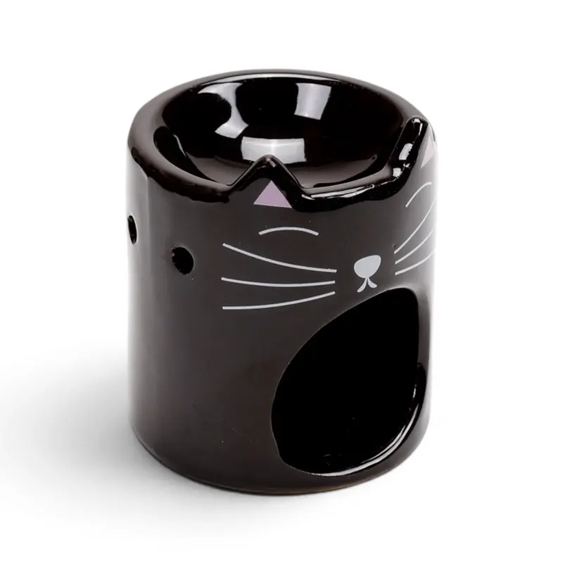 Diffuseur de parfum en céramique tête de chat