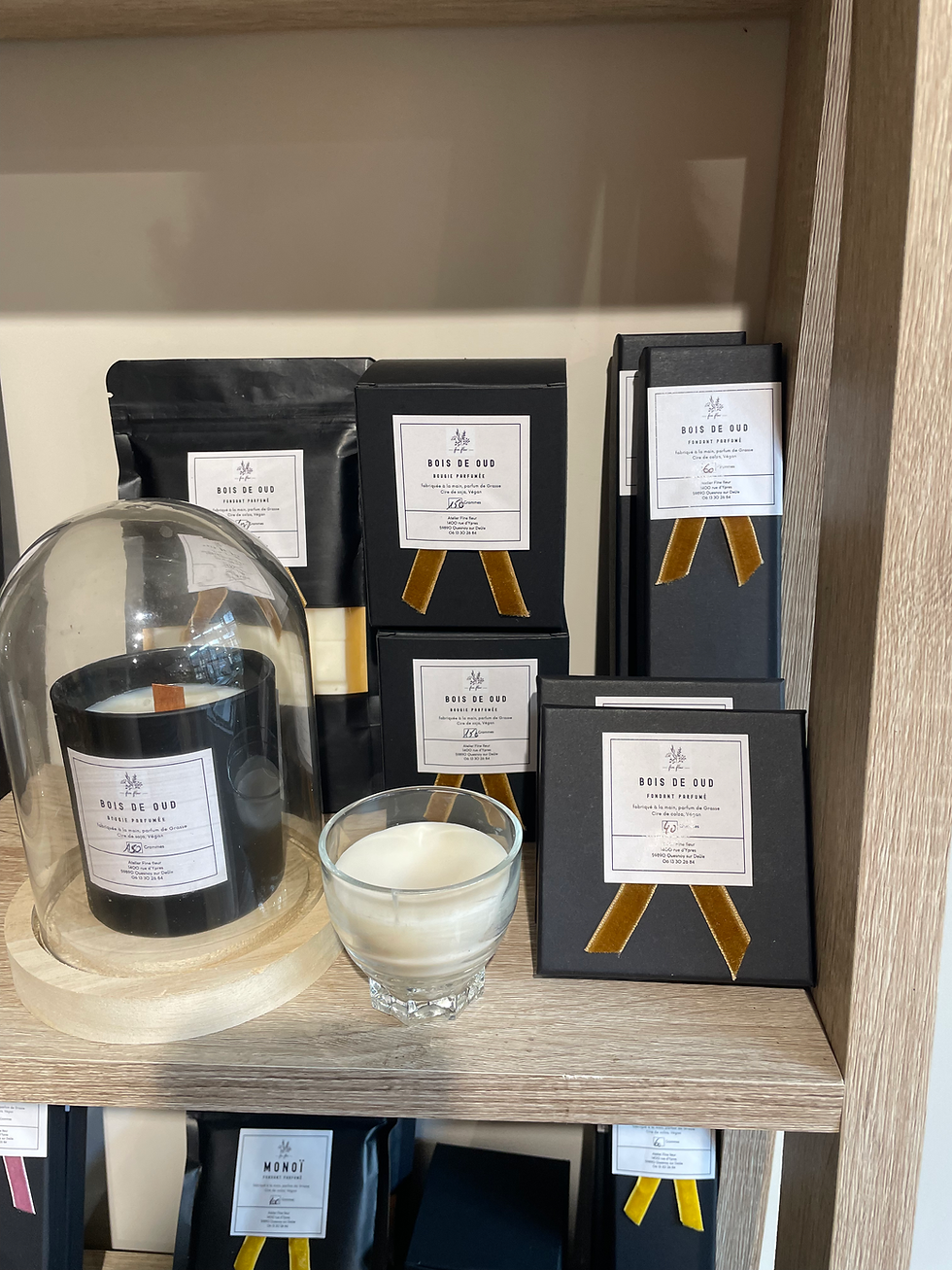 Bougie et Fondant parfumés - Bois de Oud