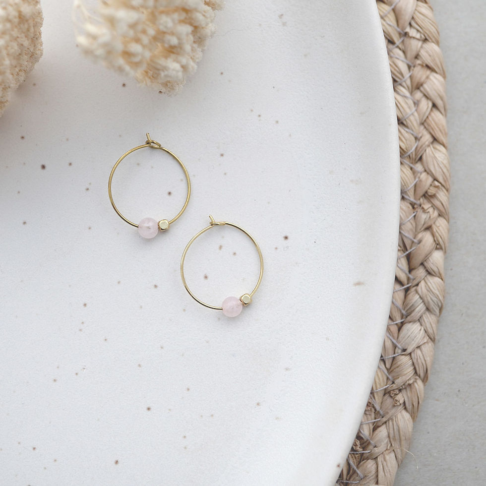 Boucles d’oreilles créoles ROSA