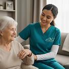 support from caregiver