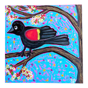 RED-WINGED BLACKBIRDS