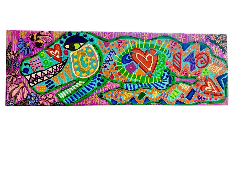 Thumbnail: Folk art alligator