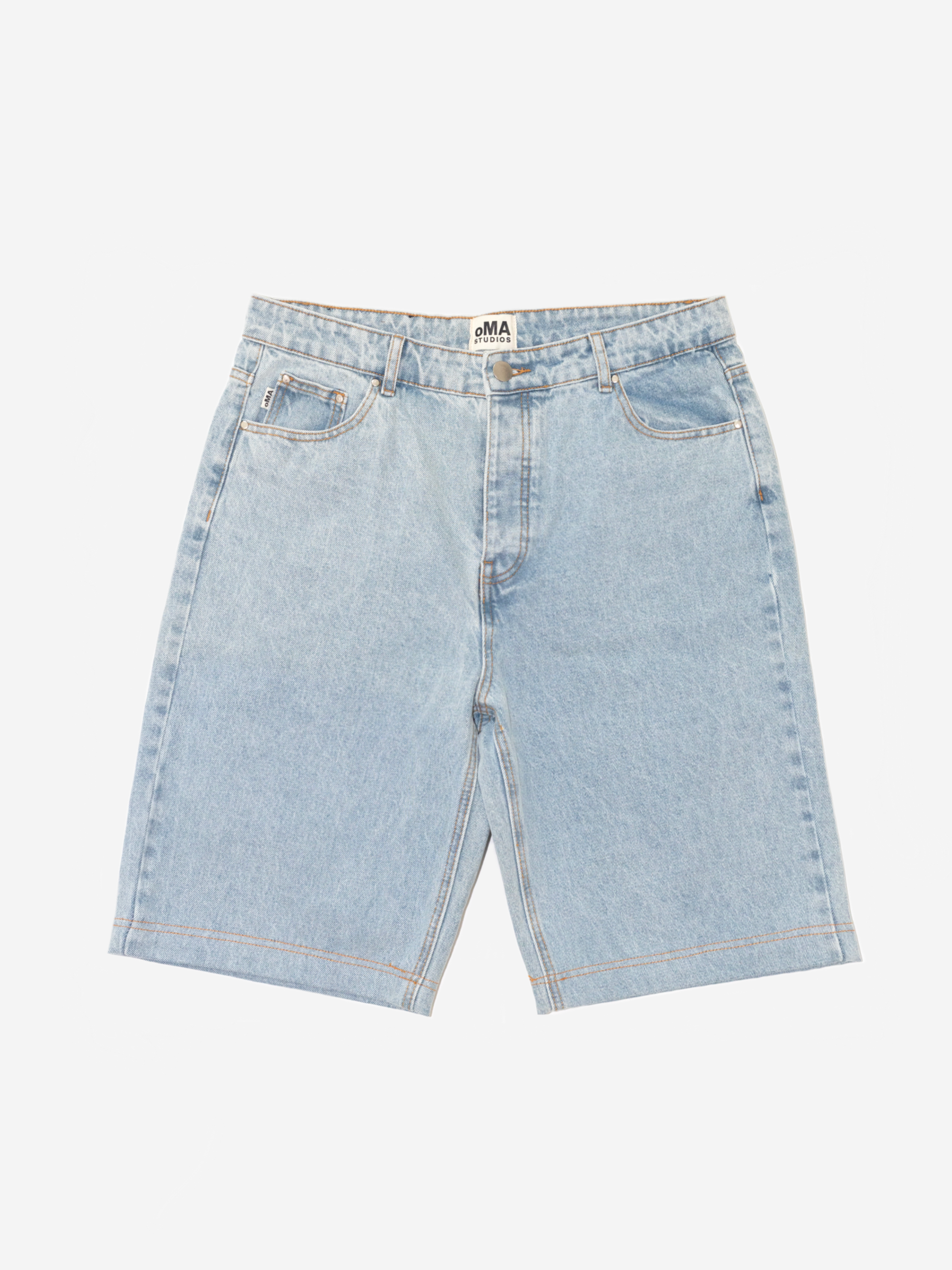 BLUE DENIM BAGGY SHORTS (SAMPLE)