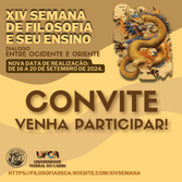 Vídeo-Convite para a XIV Semana de Filosofia e seu Ensino