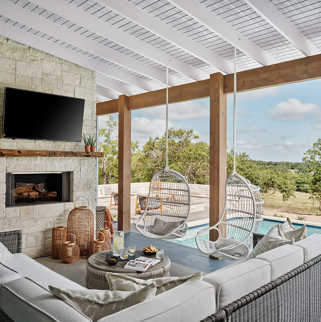Outdoor Living Area in Fredericksburg, Texas