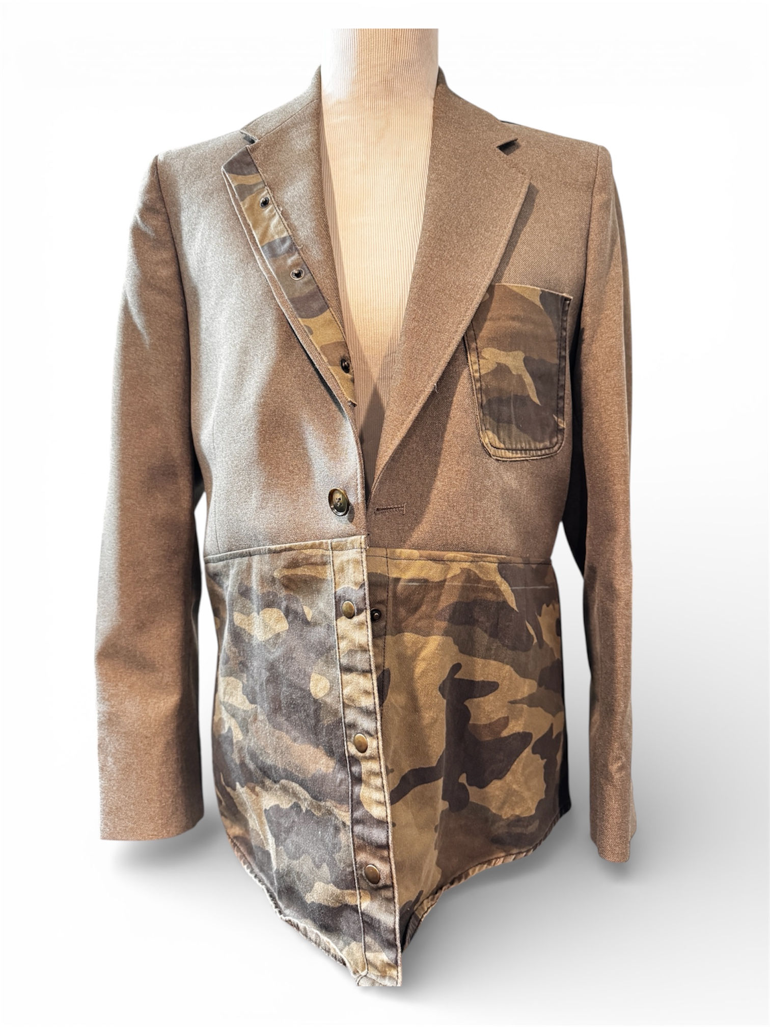 Up-Cycle Camo  Combo Blazer