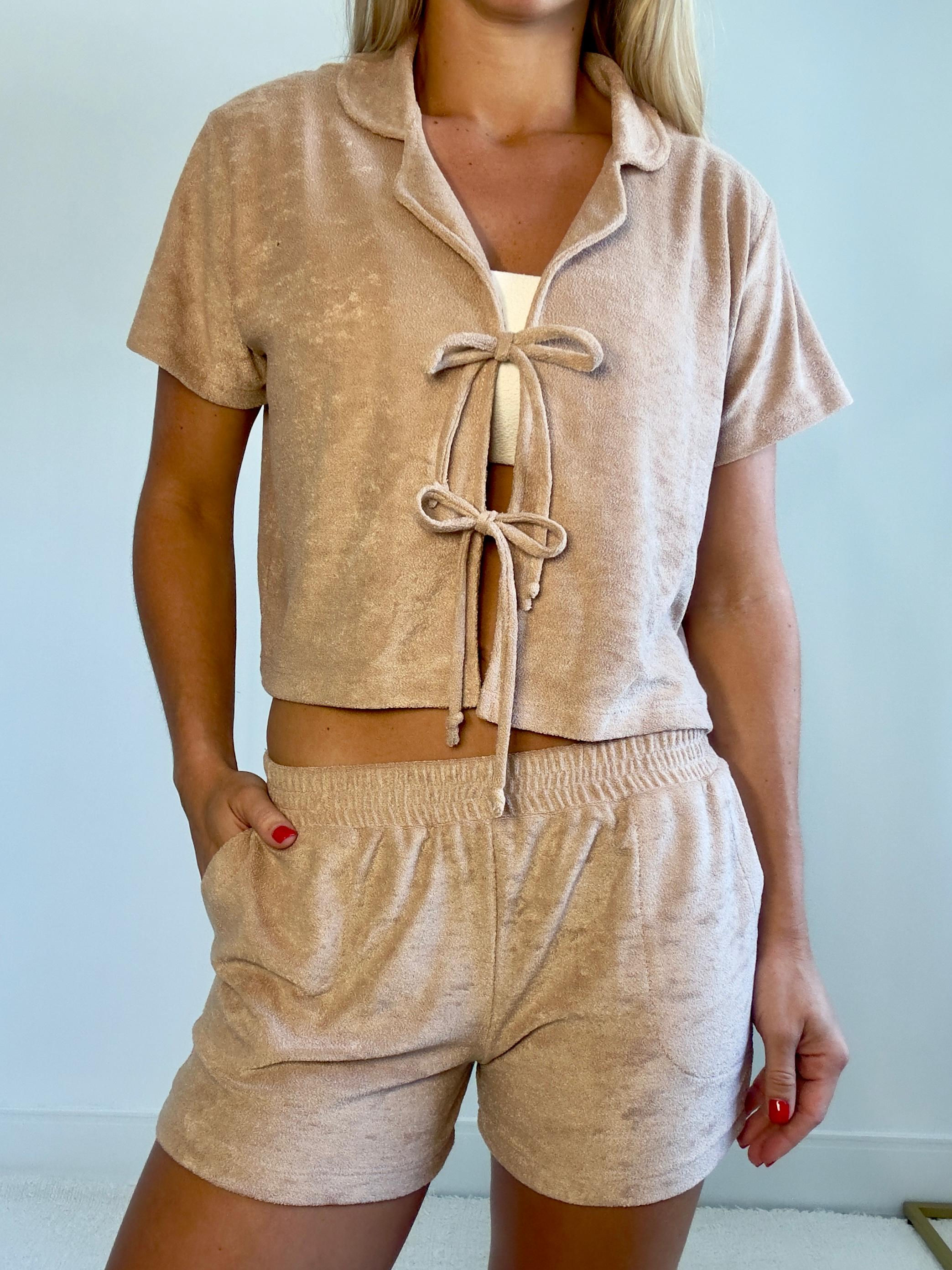 Conjunto atoalhado nude