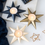 Thumbnail: Navy blue star-shaped tealight candle holder – celestial festive home décor