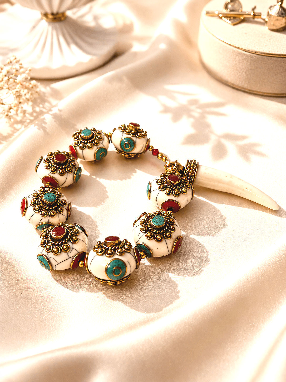 Tibetan Coral & Turquoise