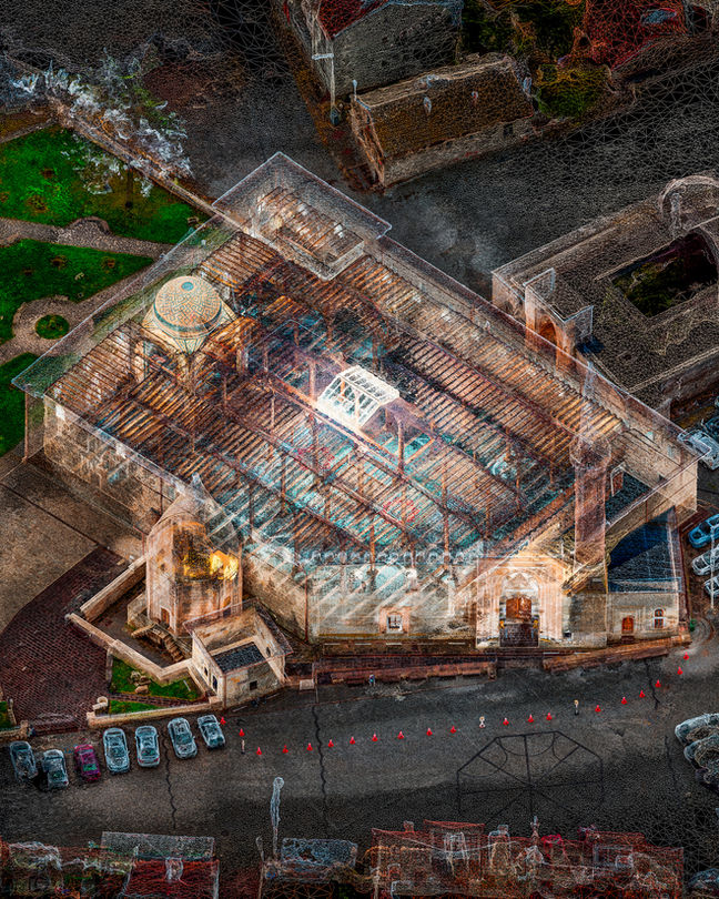 One of UNESCO’s five listed Medieval Anatolian Wooden Hypostyle Mosques, the Eşrefoğlu Mosque in Beyşehir was built between 1296 and 1299 by the Eşrefoğulları Beylik. Its interior is carried by 42 cedar columns, traditionally soaked in Lake Beyşehir for six months before construction. The wooden hypostyle structure, painted decorative details, muqarnas capitals, and richly ornamented mihrab make it one of the finest surviving examples of medieval Anatolian architecture.
At the center of the mosque is a snow pit, which until the 1940s was filled with snow from the nearby mountains. It helped cool the interior during summer while providing the humidity needed to preserve the wooden structure. The mosque’s founder, Süleyman Bey, is buried in a sepulcher next to the mosque.