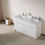 Thumbnail: Lotus 60" White Double Sink Vanity
