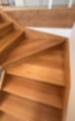 Poly coated timber steps
Polyurethane