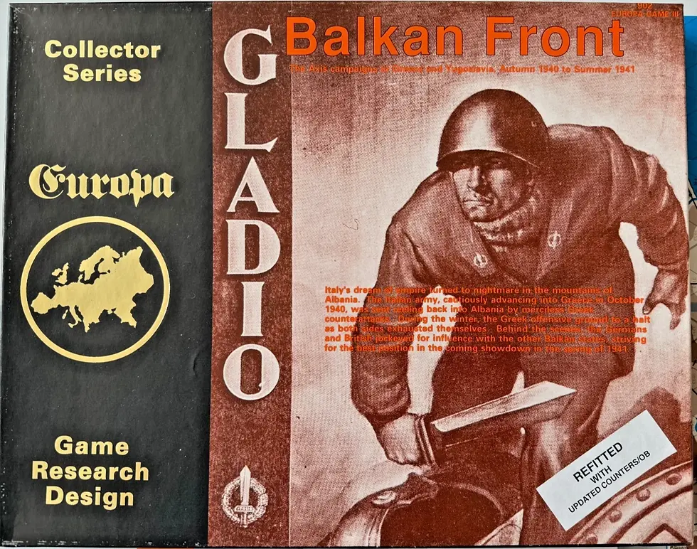 GRD EUROPA - BALKAN FRONT with Refitted Updated Counters UNPUNCHED Sealed