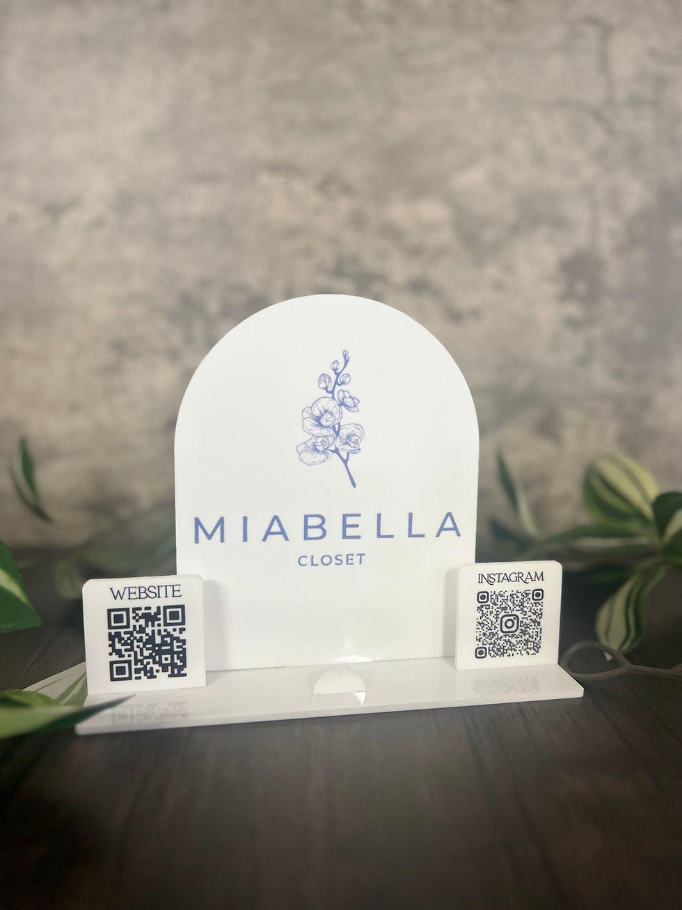 Thumbnail: Acrylic 3 Piece QR Code Sign