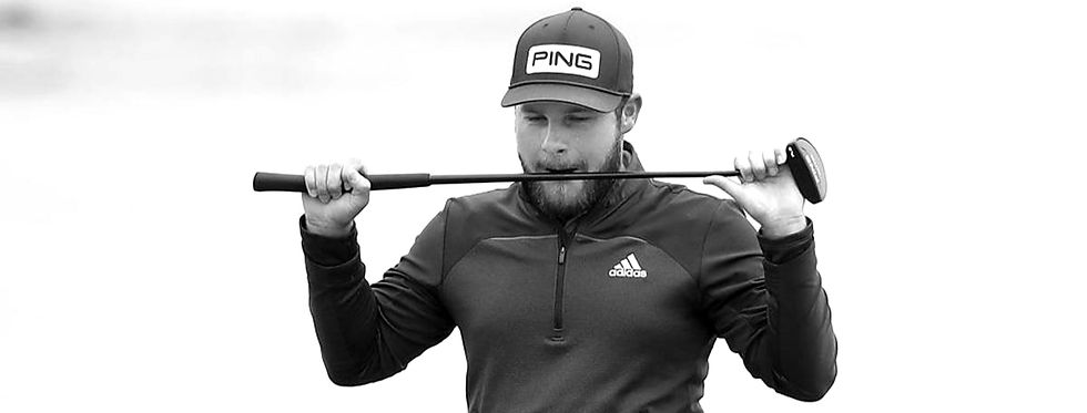 Golfer choking under pressure