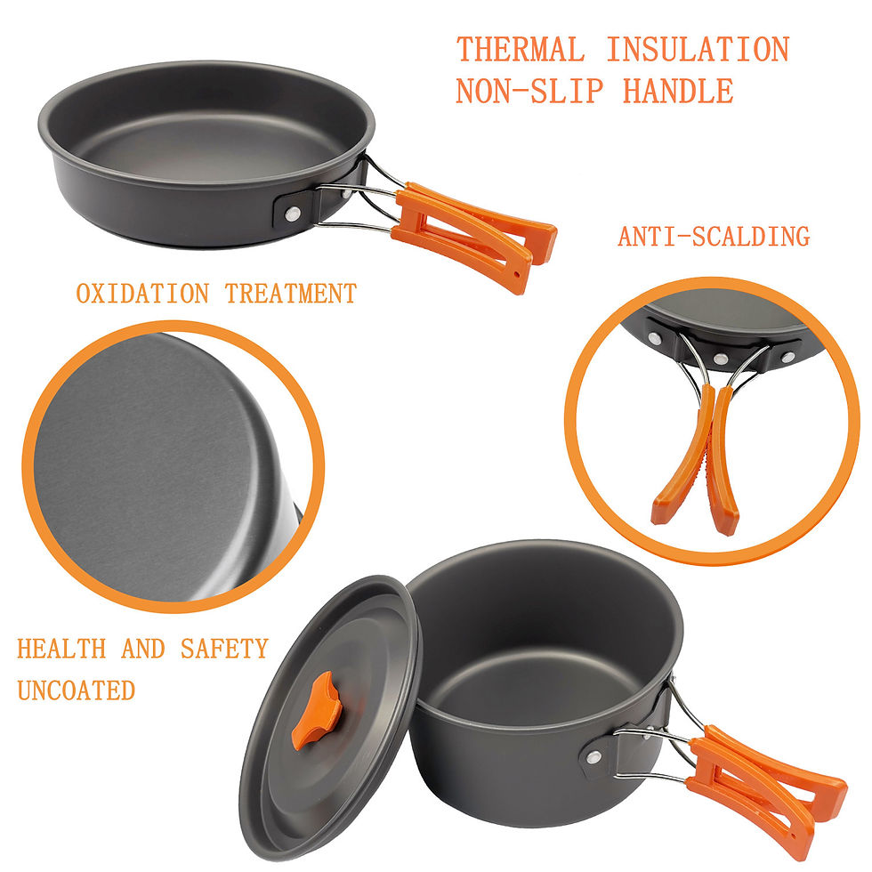 Thumbnail: New Amazon Outdoor Camping Cookware Set with Kettle
