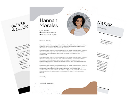 Newly Hired Professional Cover Letters - Attention grabbing content and modern design