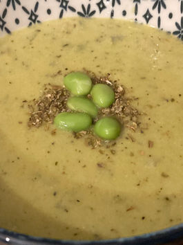 Edamame Bean Soup - Veg/Gluten Free