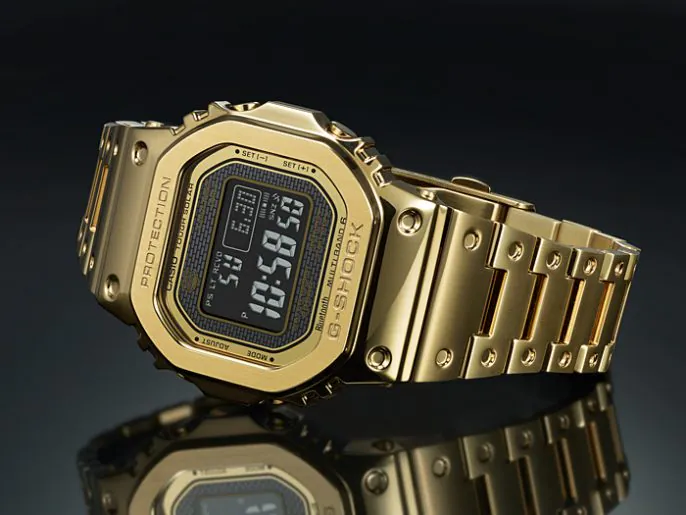 Miniatura: CASIO G-Shock Full Metal PVD Gold GMW-B5000GD-9