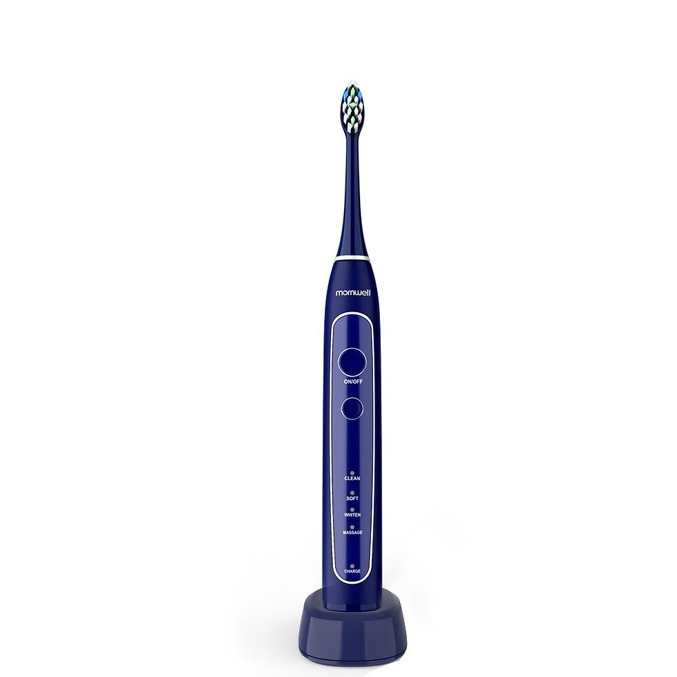 थंबनेल: Sonic Electric Toothbrush w/ Replacement Brush Heads, 4 modes & Sonic Vibration