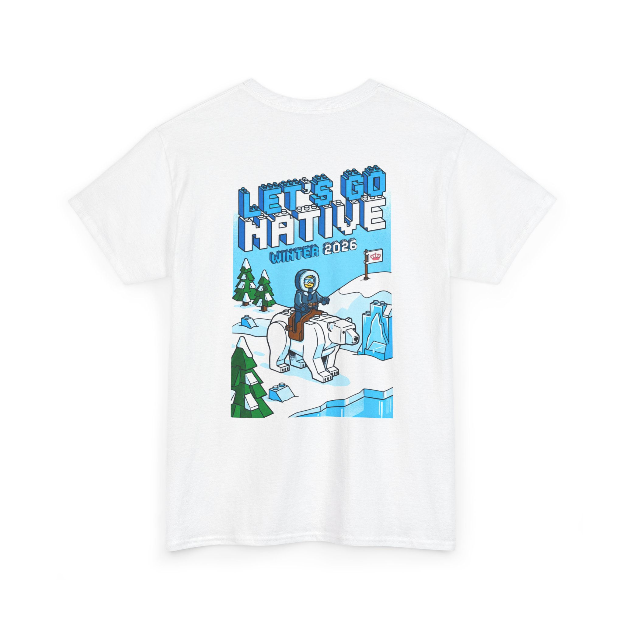 Lego Polar Bear Graphic Tee — Retro Winter Adventure T-Shirt