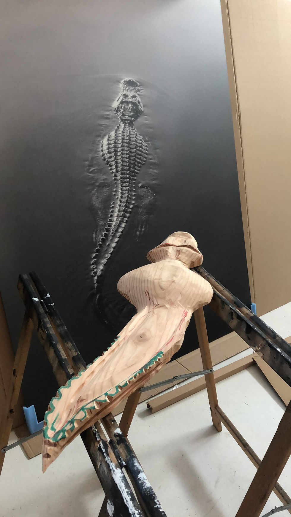 BURNED CROCODILE