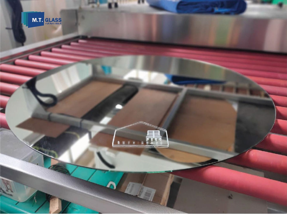 โลโก้กระจกพ่นทราย