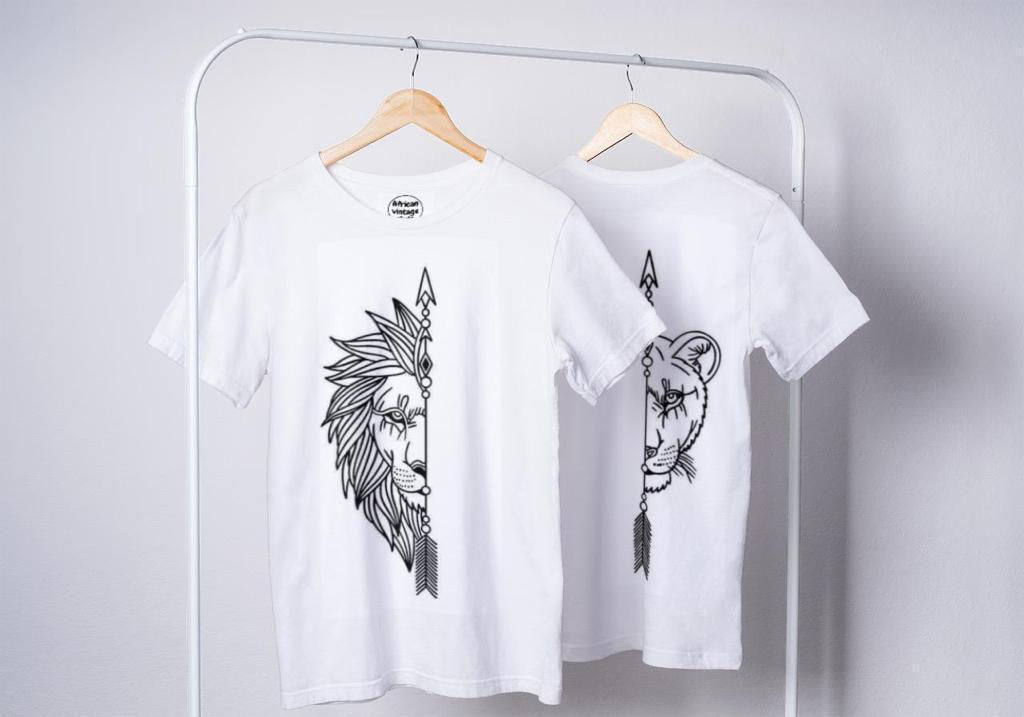 Couple T-shirts Lion & Lioness