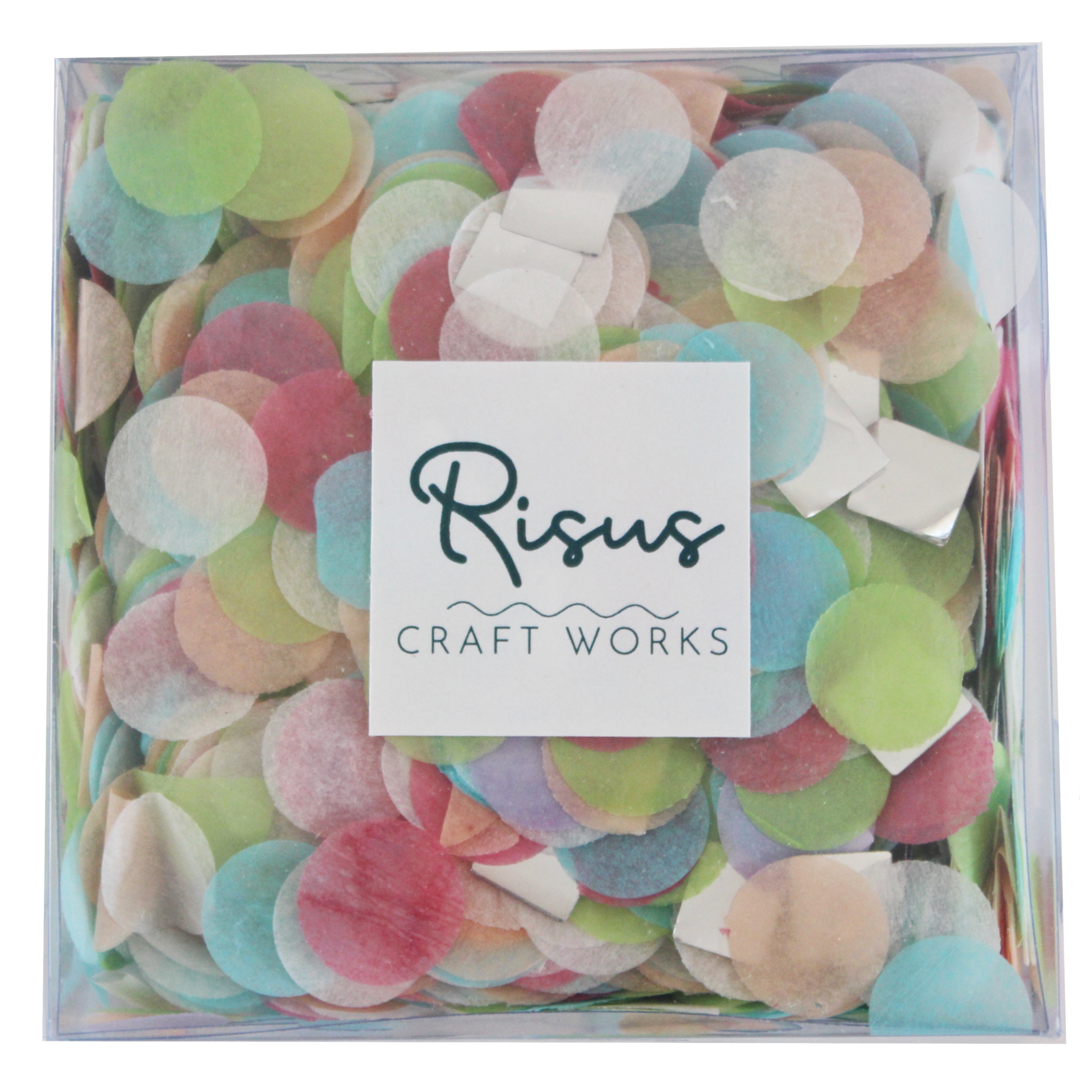 Karışık Renkli Konfeti - Mavi & Yeşil & Pembe