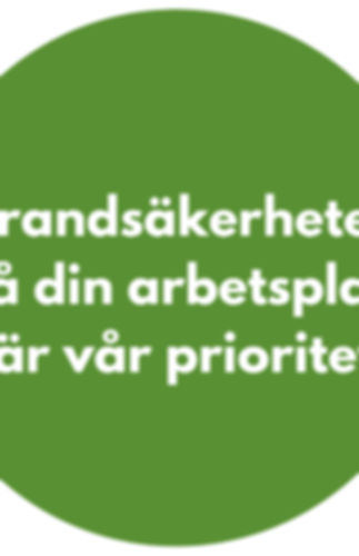 Logga för Brandsäkerheten på din arbetsplats är vår prioritet
