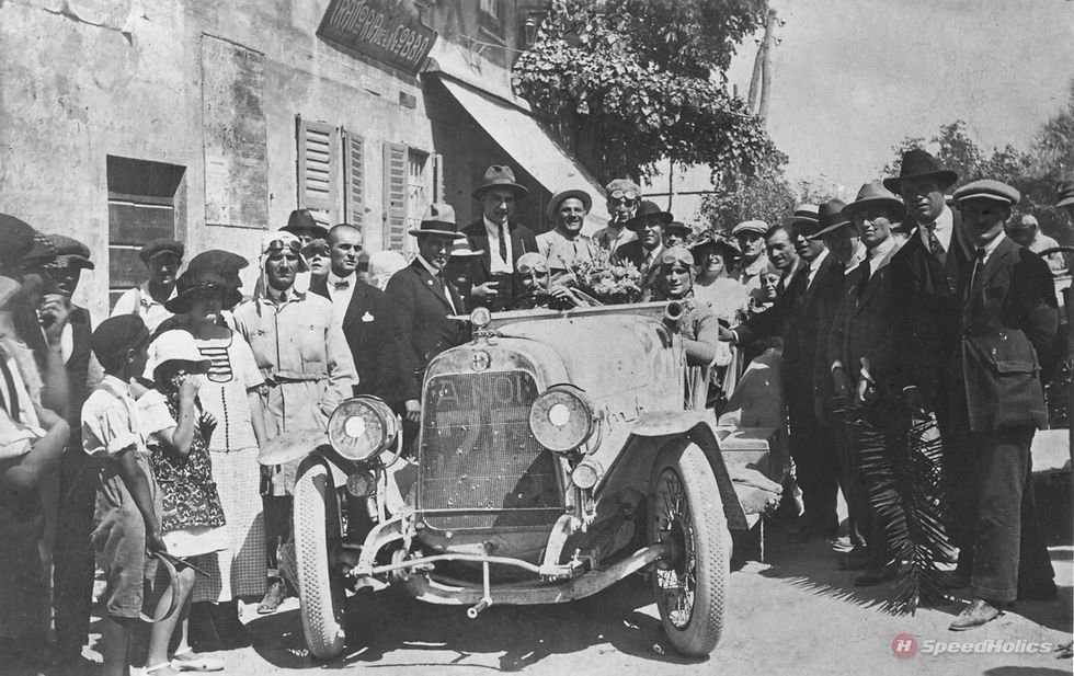 Count Caiselli with the 20-30 ES at the 2nd Coppa delle Alpi 192