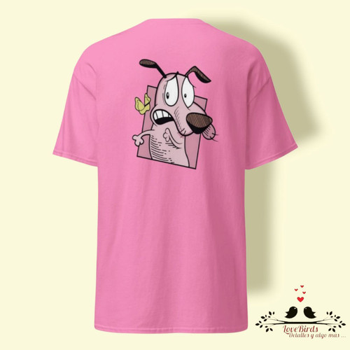 Camiseta Diseño Coraje El Perro Cobarde Detalles Lovebirds