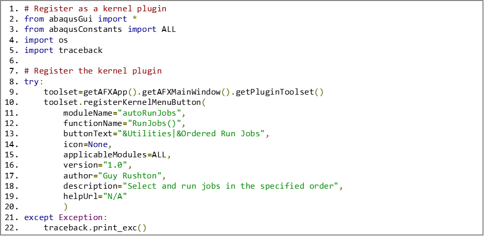 Kernel plugin just to make running the script that little bit more convenient.