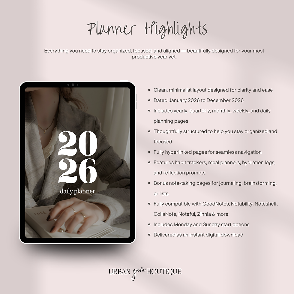 Thumbnail: 2026 Daily Digital Planner