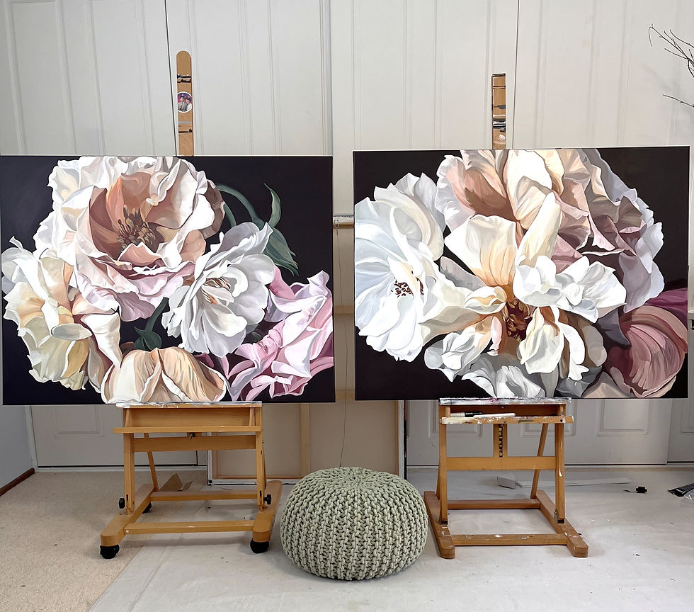 'Tea for Two' (right) and 'Let's use the good china' in the studio