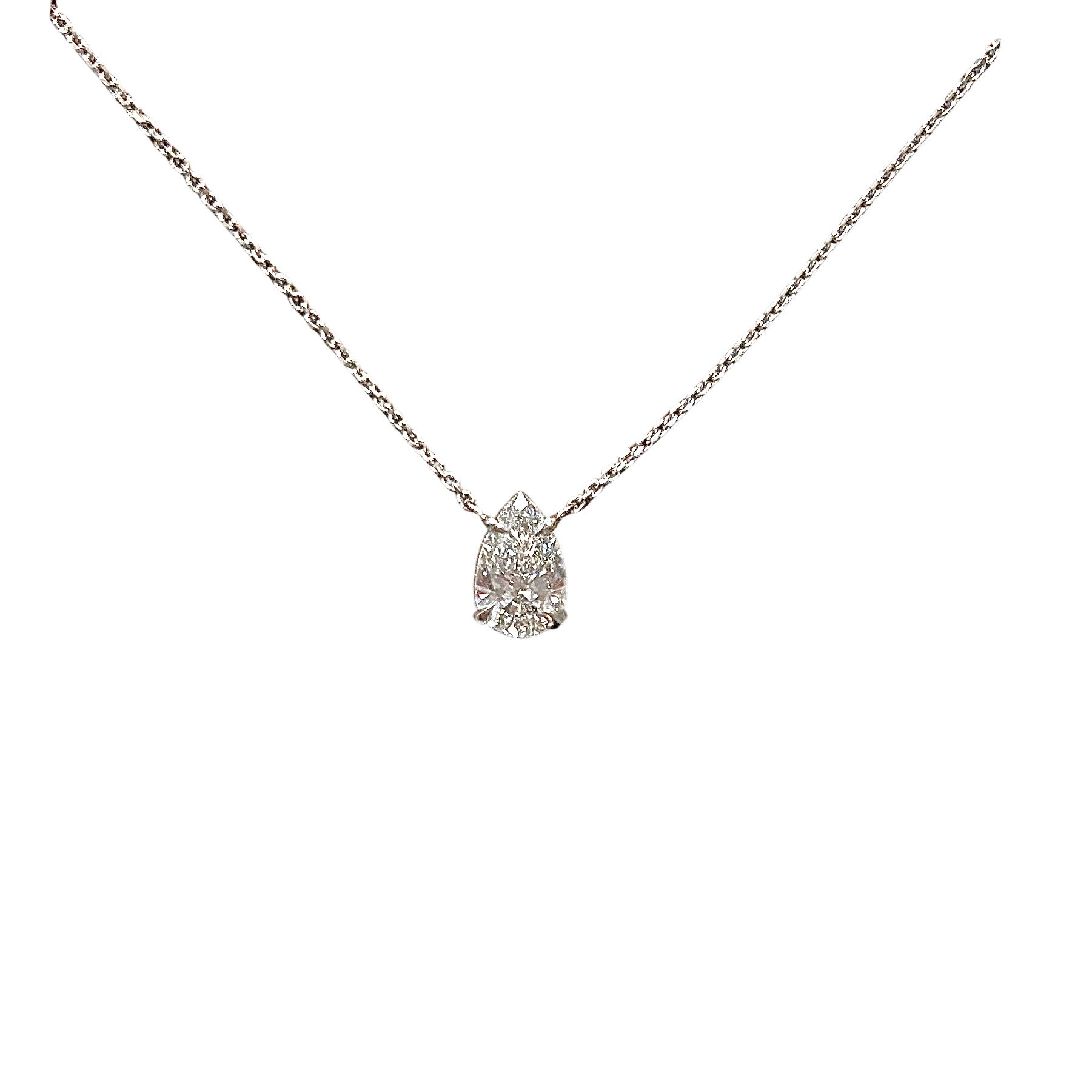 "Kylie" 0.5 Carat Pear Diamond Pendant