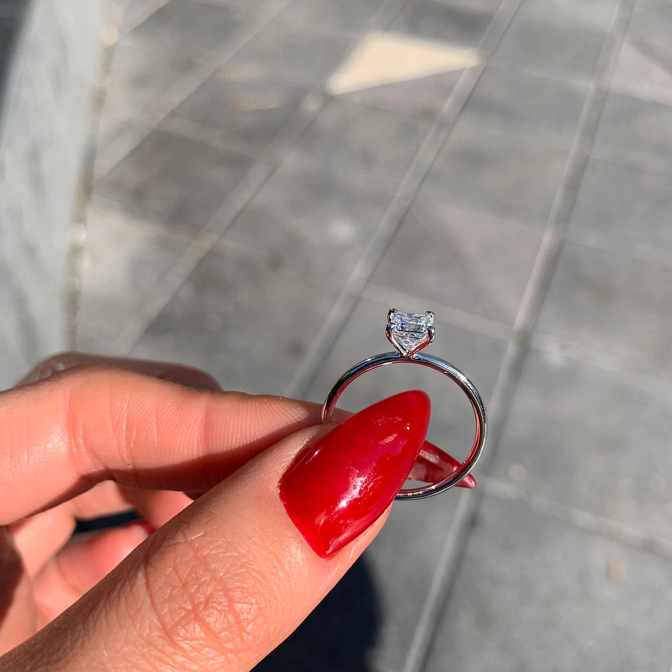 Miniature : "Emily" 0.8 Carat Princess Diamond Ring