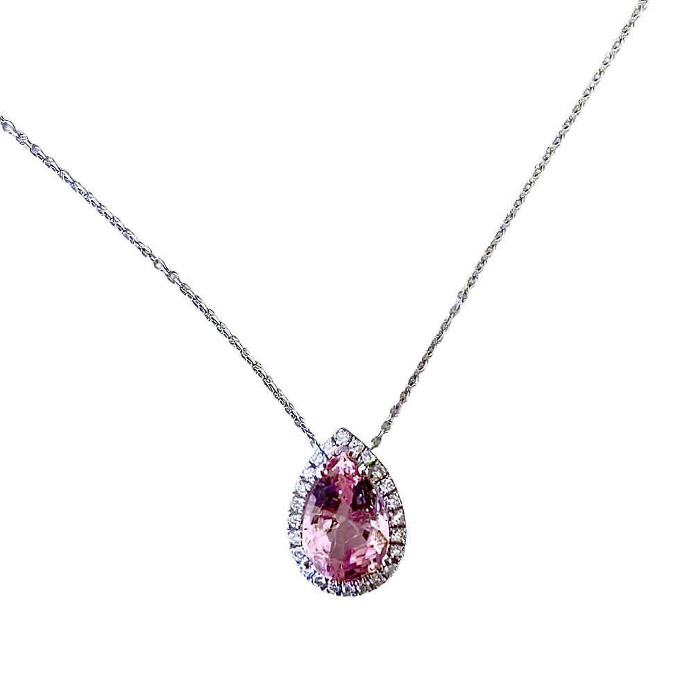 Thumbnail: "Sapir " Morganite Diamond Pendant