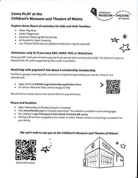 2026 Childrens Museum Scholarship Info