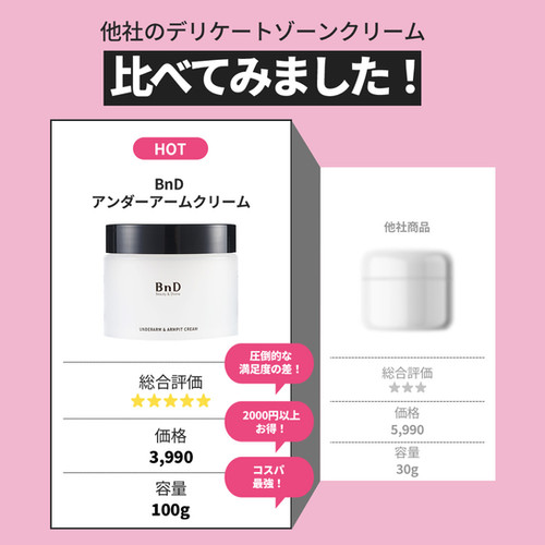 デリケートゾーン トーンアップ アンダーアームクリーム 100g