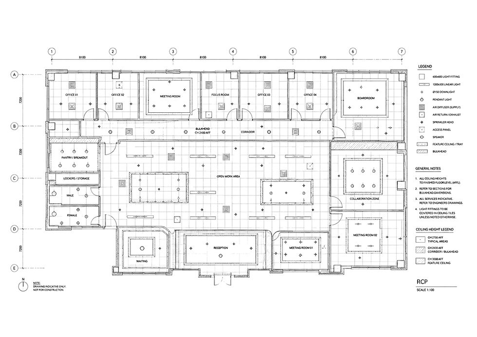 Detailed architectural floor plan with room labels and legend.