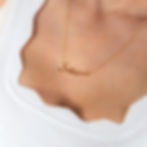 Woman wearing Solteira in Gold