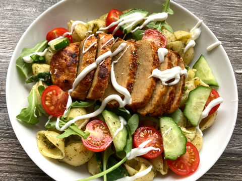 Vegan chicken meal