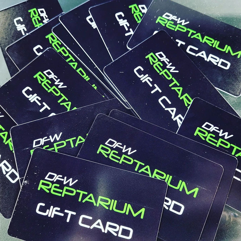 DFW Reptarium Gift Cards
