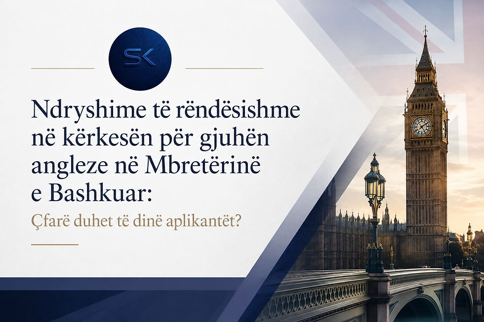 Ndryshime të rëndësishme në kërkesën për gjuhën angleze në Mbretërinë e Bashkuar: Çfarë duhet të dinë aplikantët?