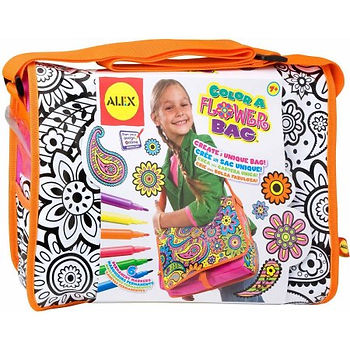 The Color a Flower Bag craft kit from Alex
