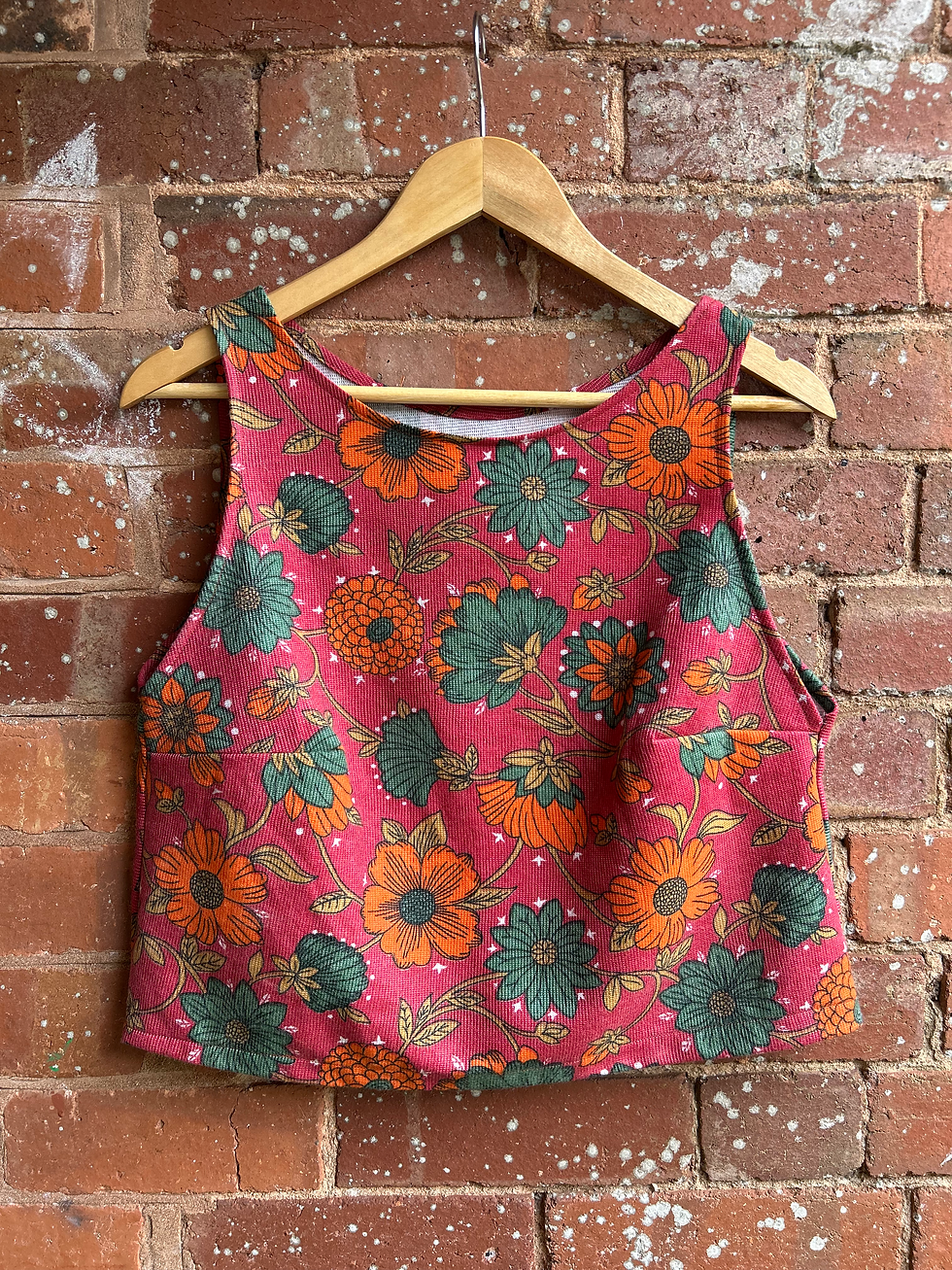 Thumbnail: The Retro Floral Boxy - size S