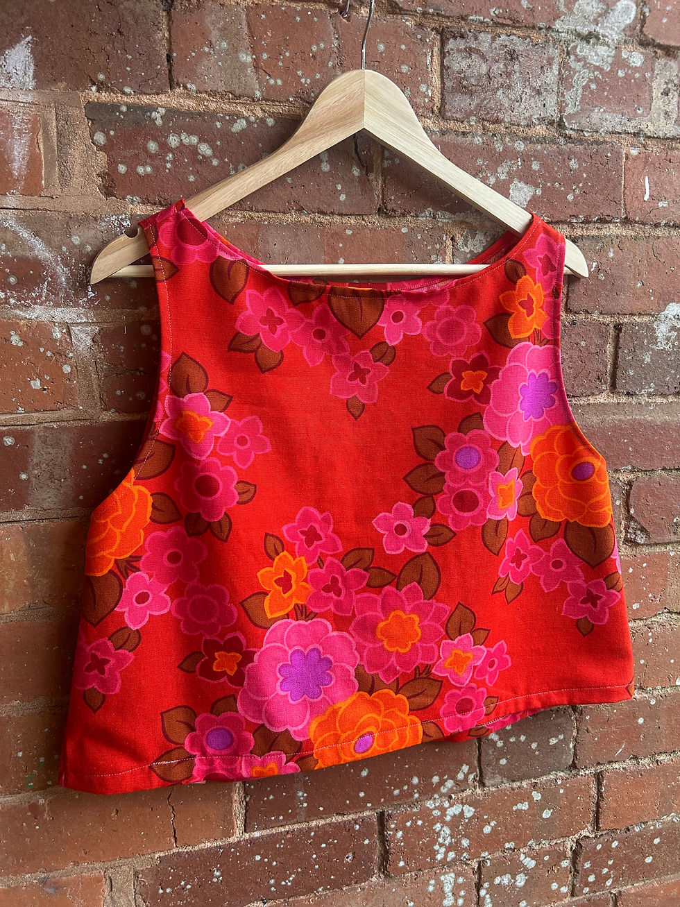 Thumbnail: The Red Flower Boxy - Size M