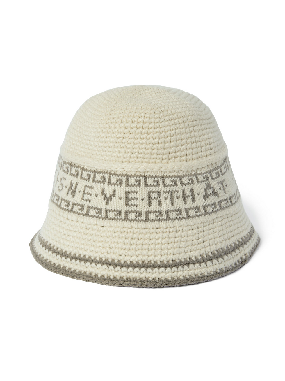 Thisisneverthat Crochet Bucket Hat in Ivory