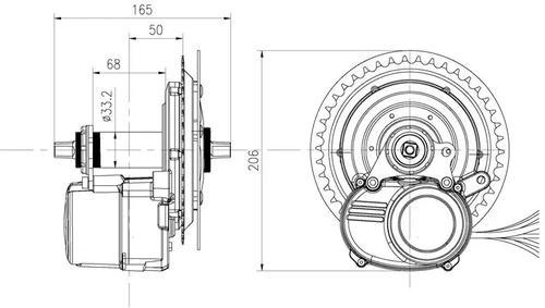 Toseven DM02 500w Mid Drive Motor | Johnny Nerd Out